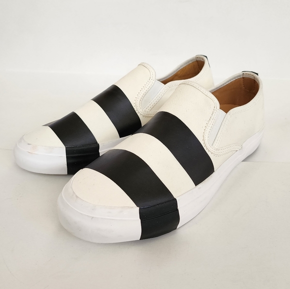 Black and White Slip on Hammond Sneakers size 8.5 by the office of Angela Scott - Picture 1 of 10